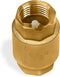 Brass One Way Check Valve 1/2 inch Backflow Preventer for Plumbing and Industrial Applications