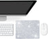 Mouse Pad Diamond Silver Glitter Sparkle, Bling Desk Accessories Gaming Rubber Pads for Laptop