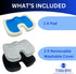 Memory Foam Seat Cushion with Cooling Gel Technology - Lumbar Back Support Pillow for Sitting in Office Desk Chair, Wheelchair, Car Seat and More Help with Tailbone Pressure and Sciatica Pain Relief by EYL Medical Supplies