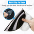 Hsurbtra Ergonomic Mouse Pad with Wrist Rest Support, Ivory White Gel Mouse Pad, Non-Slip PU Base, Memory Foam Mat