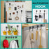 DIYMAG Black Magnetic Hooks, 40LBS Heavy Duty Hooks for Hanging in Home Kitchen Office, 4 Pack