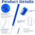 2 Pcs Drain Cleaner Brush, 15 Inches Extra Long Handle Scrub Cleaner for Kitchen, Pipes, and Dishwasher