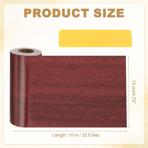 4.7x33', PATIKIL Wood Grain Repair Tape Self Adhesive Realistic Textured Repair Patch Peel and Stick Wood Tape