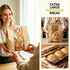 BIUBIU 25Pcs 16x10x5in Extra Large Paper Bread Bags with Tin Tie Tab Lock, XL Sourdough Bread Bags for Homemade Bread