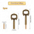 2 Pack Lamp Turn Knob Replacement Switch Knobs with Extensions, On/Off Lamp Socket Key Switch for Bronze Lamps