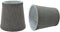 Aspen Creative 32716-2A, Empire Clip-On Chandelier Lamp Shade, Grey, 3" Top x 4" Bottom