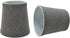 Aspen Creative 32716-2A, Empire Clip-On Chandelier Lamp Shade, Grey, 3" Top x 4" Bottom