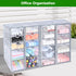Makeup Organizer with 20 Drawers, 4 Set Clear Acrylic Storage for Desktop Office Supplies, Hair Accessories