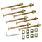 Biaungdo M8 x 110mm Bunk Bed Bolts, Hex Drive Socket Furniture Barrel Screws