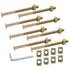 Biaungdo M8 x 110mm Bunk Bed Bolts, Hex Drive Socket Furniture Barrel Screws