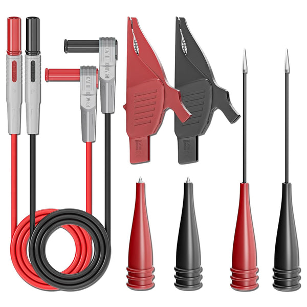 Goupchn Multimeter Test Leads Kit, 8PCS Test Cable Set with Alligator Clips, Test Probes for Electronics Repair
