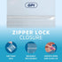 GPI 4" X 6" Clear Plastic Zip Bags, 1000 Count, Heavy-Duty 4 Mil Thick Durable Poly Baggies with Resealable Lock