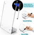 Frosted Acrylic White Board 8x6 Inches, Frameless Desktop Tablet Dry Erase Board with Flexible Magnetic Stand and