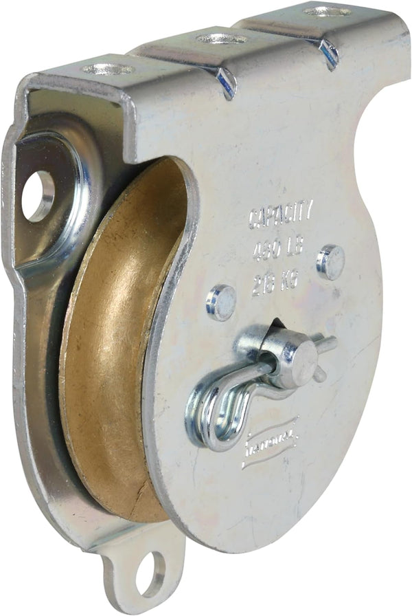 National Hardware N233-254 Wall and Ceiling Mount Single Pulley, Zinc Plated, 2 Inch