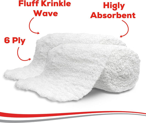 4 1/2 4.1 6 6 Kerlix Gauze Bandage Rolls - in x Yds, Ply - Single Sterile Pocuhes- Extra Absorbency - Latex Free