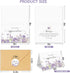 Set 50, 4x6In Funeral Thank You Cards with Envelopes, of Purple Watercolor Floral Butterfly Design Message Inside
