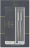 Parker Jotter Duo Gift Set, Stainless Steel Ballpoint Pen & Mechanical Pencil (0.5mm), Quality Blue Ink Refill
