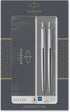 Parker Jotter Duo Gift Set, Stainless Steel Ballpoint Pen & Mechanical Pencil (0.5mm), Quality Blue Ink Refill