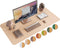 YSAGi Double-Sided Desk Pad, 31.5"x15.7" Leather Eco Cork Desk Mat for Office/Home