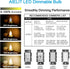 E12 Bulb, 2 Watt(25W 3000K, Dimmable CA10 Bulbs 3-Pack Frosted LED Candelabra Equivalent), Soft Wihte Flame Tip LED
