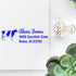 Customized Self-Inking Address Stamper with Endearing Cow Design, Ideal for Cheese Makers, Personalized Return Address