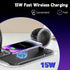 DICEYKNOD 3-in-1 15W 360 3 Dimmable, 800LM 85, LED Desk Lamp with Wireless Charger & Exclusive Bluetooth Speaker