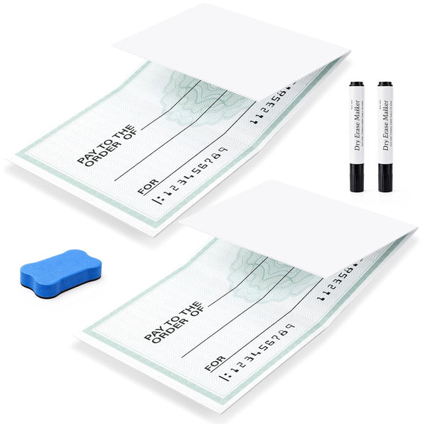Zhehao 2 Pack Big Checks for Presentations Reusable 38 x 15.8 Inch Large
