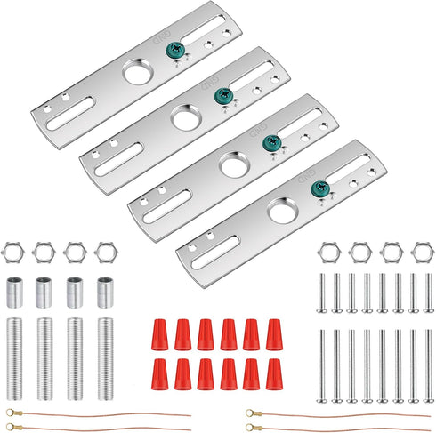 4-Pack 4 inch Light Fixture Mounting Bracket, Universal Lighting Fixture Crossbar Kit