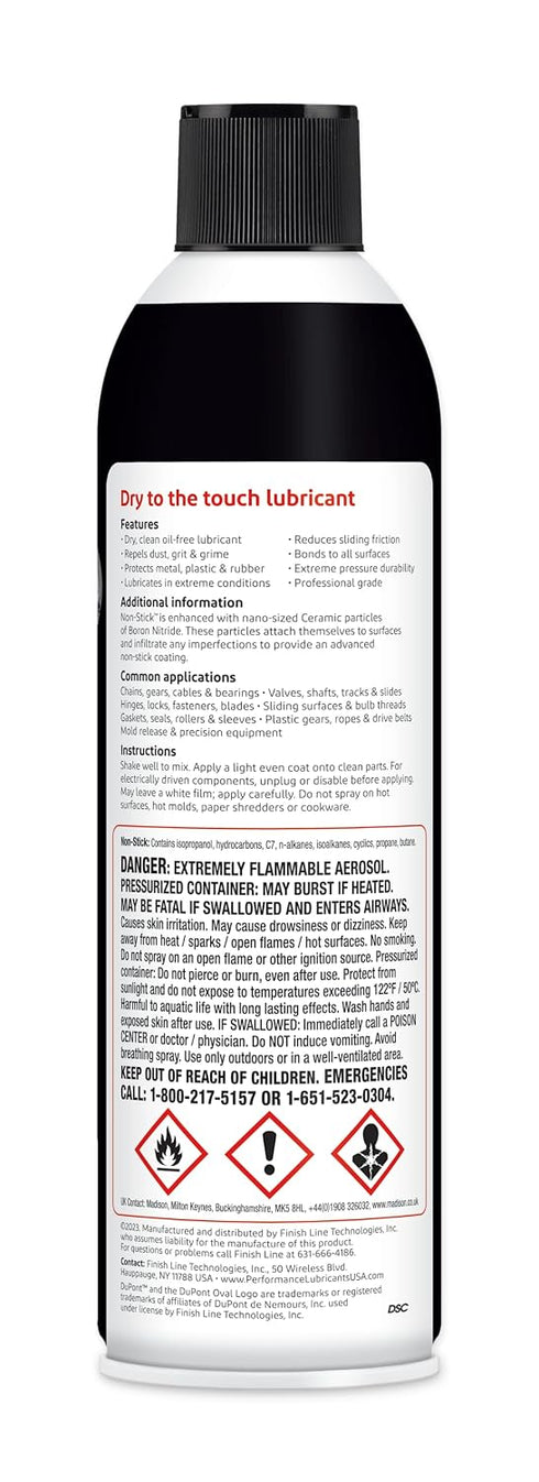 14 oz( DuPont Non-Stick Dry-Film Lubricant Aerosol, bottle color may vary)