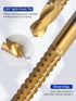Rocaris 8 Pack HSS Twist Drill Bits, Titanium Coated 3-10mm Serrated Side Cutting Tools for Wood Plastic Metal Holes