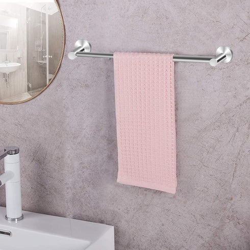 Holder(13.18inch-24inch) Accessories(1Pack,Silver) MGahyi Towel Racks for Bathroom-Adjustable Towel Sturdy