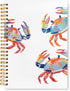 VIIJJUE Watercolour Crab Notebook Journal,Crab Gifts , Ocean Journal for Note Taking,