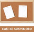 MAGICLULU Wooden Frame Message Board - Pin Board with Wood Easel Display Stand, Tripod Holder, and Cork Notes Box