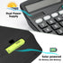 Desktop Calculator with Big Buttons, Dual Power Source, Solar and Battery, Large Display Screen for Office and