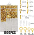 1000 Pcs Quick Splice Crimp Terminals, 2.8/4.8/6.3 mm Male Female Wire Spade Connector Assortment
