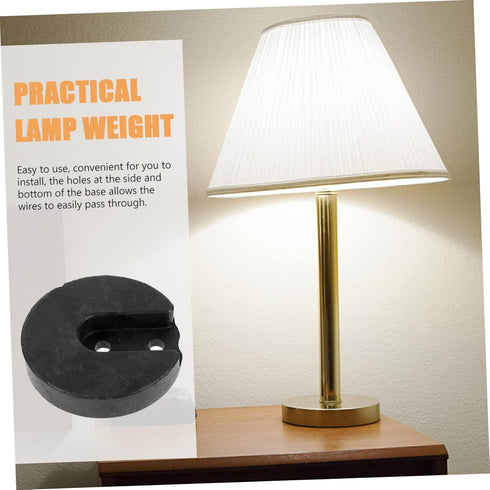 Table Lamp Base Counterweight, Professional Round Weight Stand for Desktop Lamp Display