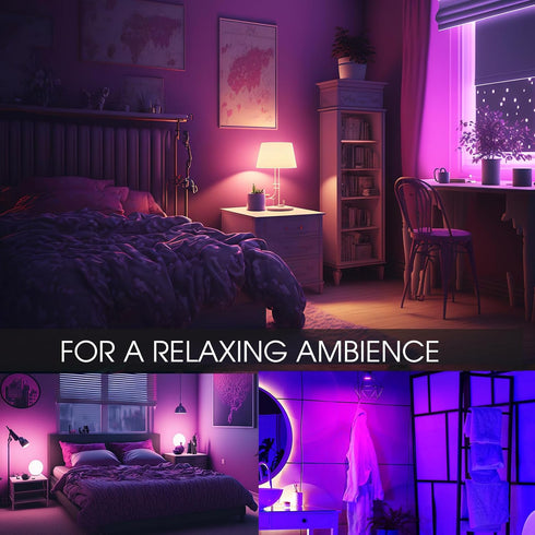 ENERGETIC Purple Par38 LED Flood Outdoor Light Bulb, 16W Dimmable, E26 Base for Holiday Lighting, 2 Pack