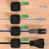 7 Pack Magnetic Cable Clips, Adjustable Cord Holder, Under Desk Cable Management, ENTYTEE Wire Organizer