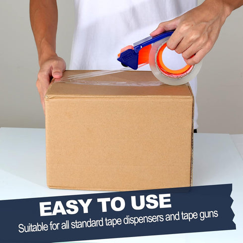 PANDRI Heavy Duty Packing Tape, 24 Rolls Clear Packaging Tape for Shipping, Moving, Sealing, 2 inches Wide, 65