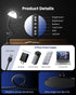 Andxvna 3 Dimmable 5%-100%, 4 RGB Table Lamp with Color Temperatures, Stepless Bedside Lamp Flexible Gooseneck LED