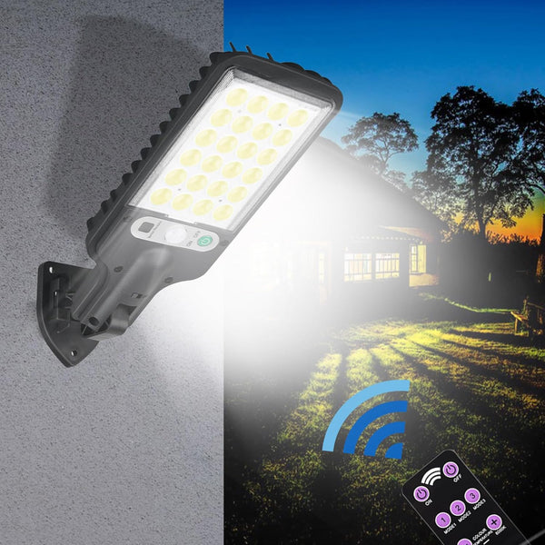 Solar Outdoor Lights Motion Sensor Solar Garden Lights 3 Modes, IP65, Remote