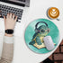 Cute Sea Turtle Mouse Pad, Funny Small Mouse Pads for Desk, Round Mousepad for Wireless Mouse Gaming Work Laptop, Mini Travel Computer Mouse Mat, Home Decor Office Desk Accessories Supplies by Immaturus