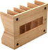 MobileVision Bamboo Paper Holder and Label Organizer, 5 Wide Dividers for Office Organization and Storage