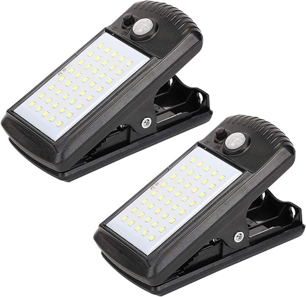 YJFWAL 2 Pack Solar Lights Outdoor 40 LED 3 Modes Clip on