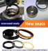 Hydraulic Cylinders Seal Kit (1543273C1/G109423) for Case Backhoe Loader Cylinder, 10 PCS Universal Repair Packings