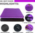 Sbriun Gel Seat Cushion - Enhanced Double Thick Egg Seat Cushion with Non-Slip Cover - Office Chair Car Seat Cushion