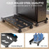 Computer Tower Stand, Ventilated Mobile CPU Stand Fits Most PC Tower, Steel Desktop CPU Holder with Rolling Caster