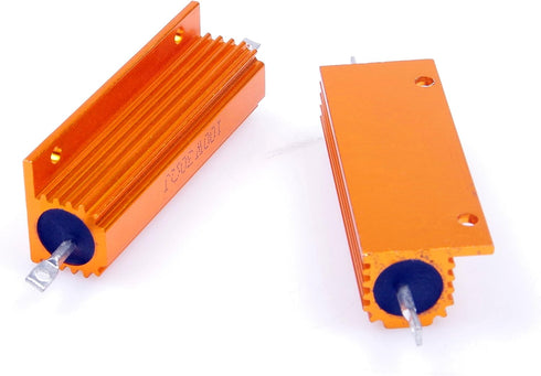 100 Watt 30 Ohm 5% Wirewound Resistor - Electronic Aluminium Shell Resistors, Pack of 2