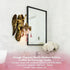 Angel Wall Lamp, Vintage Holy Guardian Night Light with Frosted Crystal & Wings, Battery Operated Wall Sconce