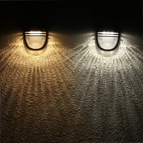 Ipetboom Solar Wall Lamp Outdoor Garden Fence Light Energy Saving LED Decorative Wall Sconce for Courtyard Patio